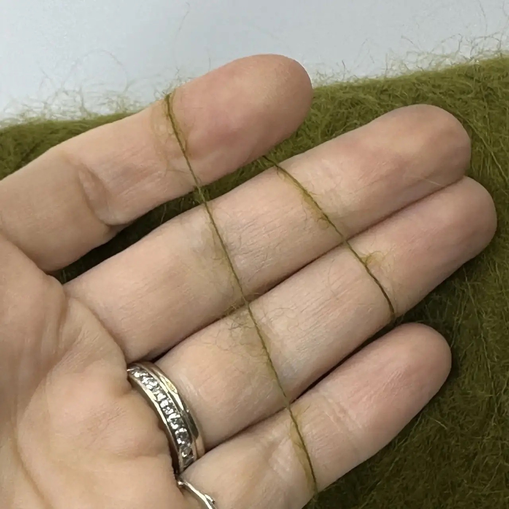 SUPERKIDMOHAIR - LANAR S.p.A.; 73% суперкидмохер, 27% п/а; 950м/100гр; сol. 872, цвет: хаки зеленый