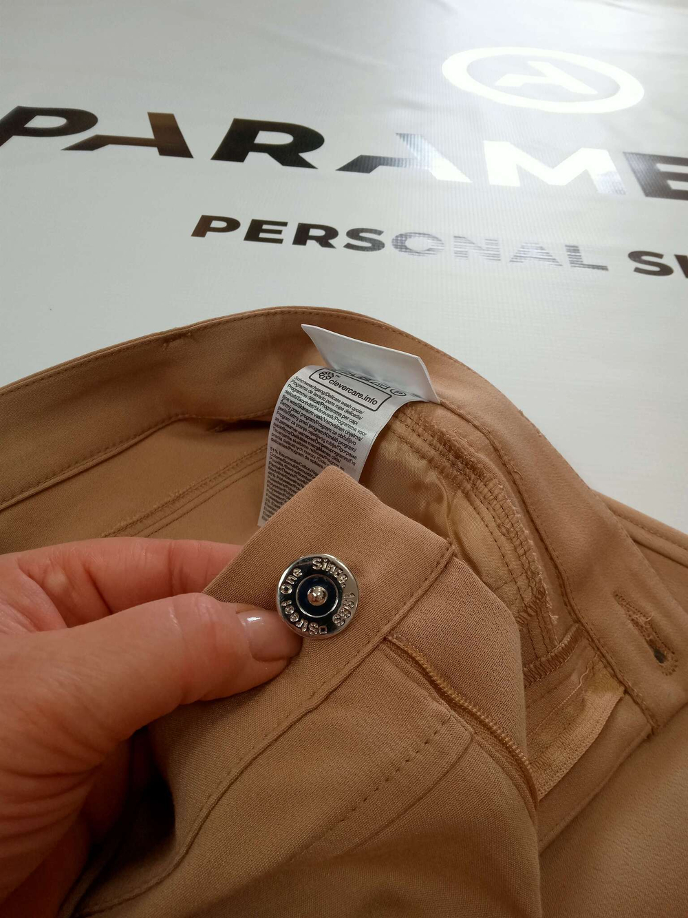 Брюки-стрейч casual fit, Street One.Цвет песочный. Размер 36/30 - 42/44 русский.