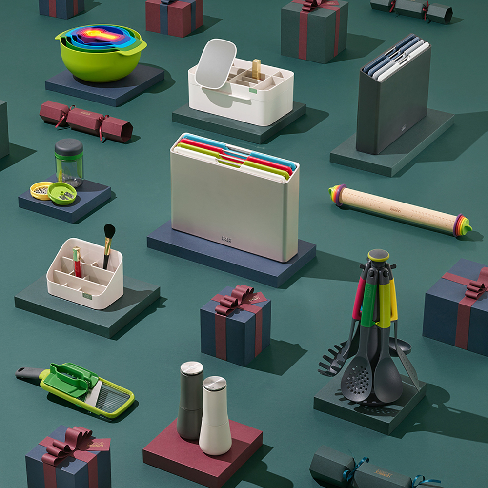 Терка спиралайзер с тремя лезвиями и контейнером для хранения spiro