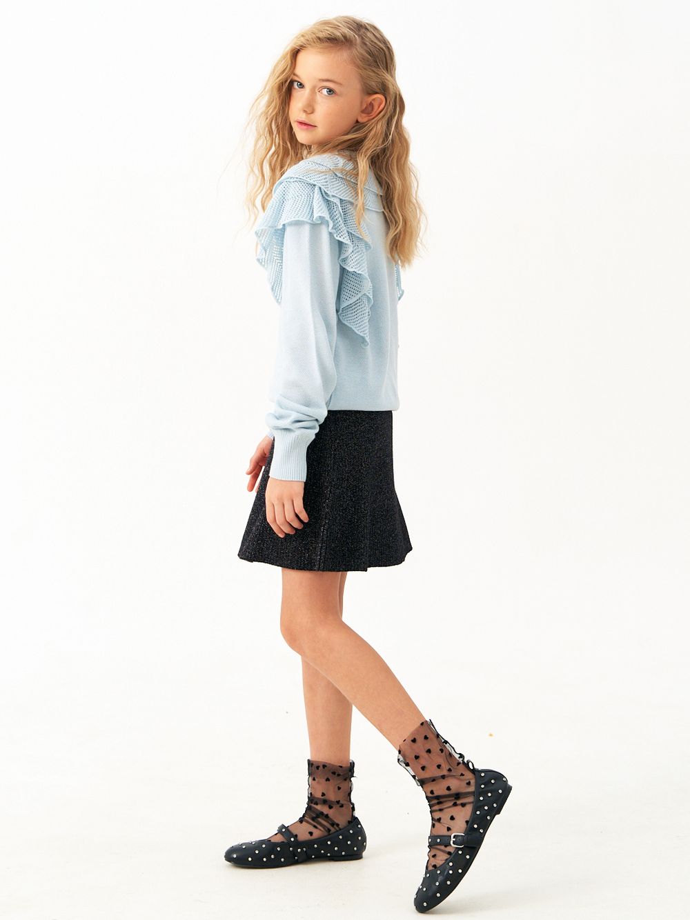 Джемпер для девочки AT1272 голубой