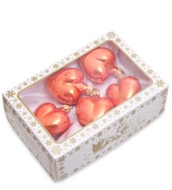 Элита НФШ-1286/5 Набор ел.украшений Шар 5шт «Сердечки»