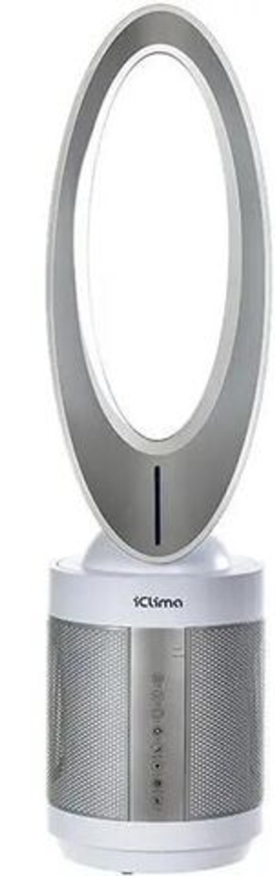 Воздухоочиститель ICLIMA LUX-550FP,  до 100м2,  серебристый/белый