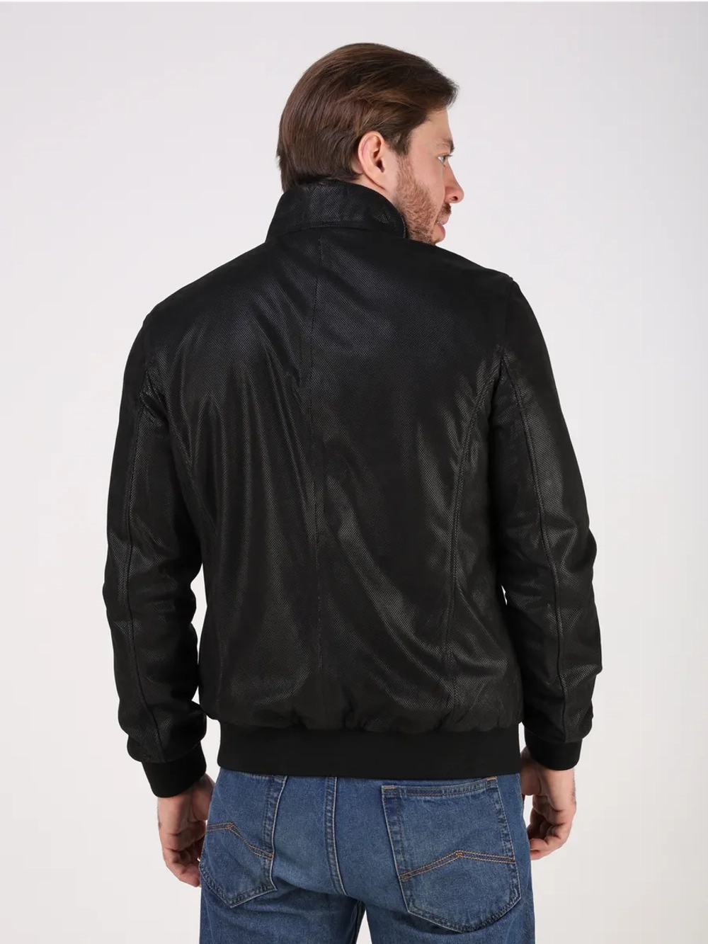 Кожаная куртка демисезонная замшевая натуральная