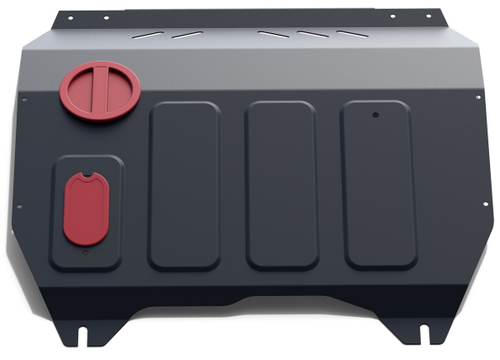 Защита картера и КПП АвтоБроня для Changan CS35 (V - 1.6) АКПП FWD 2013-2020, штампованная, сталь 1.8 мм, с крепежом, 111.08901.1