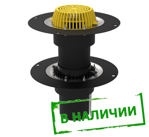 Воронка двухуровневая для кровли ТП-09.160/4-Э Ду160 с обогревом