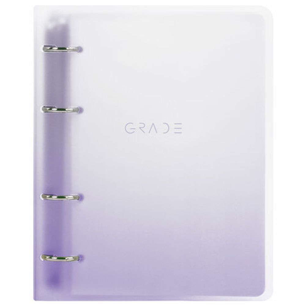 Тетрадь на кольцах А5 175х220 мм, 120 л., пластик, с разделителями, BRAUBERG, Фиолетовый, 404627