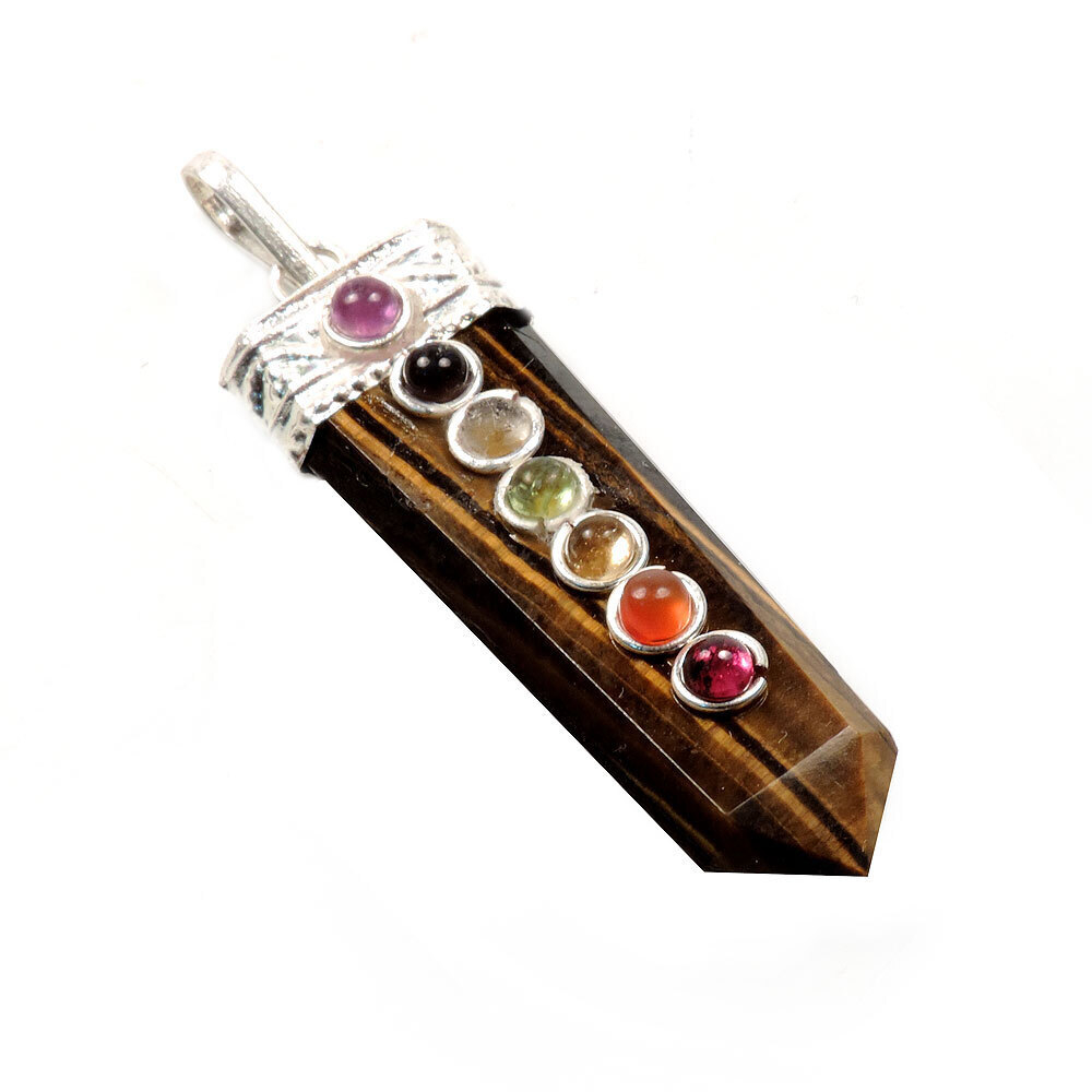 Кулон "7 чакр" самоцветы