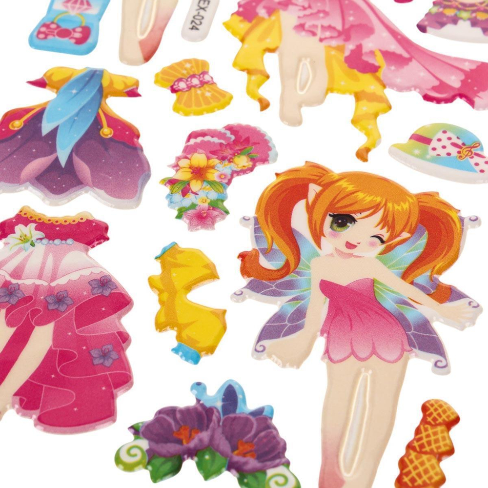 Наклейки выпуклые "Девочки" 20*10см.