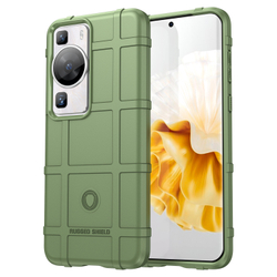 Противоударный чехол зеленого цвета на смартфон Huawei P60 и P60 Pro, мягкий отклик кнопок, серия Armor (максимальная защита) от Caseport