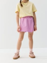 Юбка-шорты из джинскота "Сиреневый крокус"