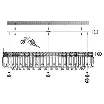 Люстра потолочная 12*E14 V000360 12026/12C Chrome хром Lacrima Indigo