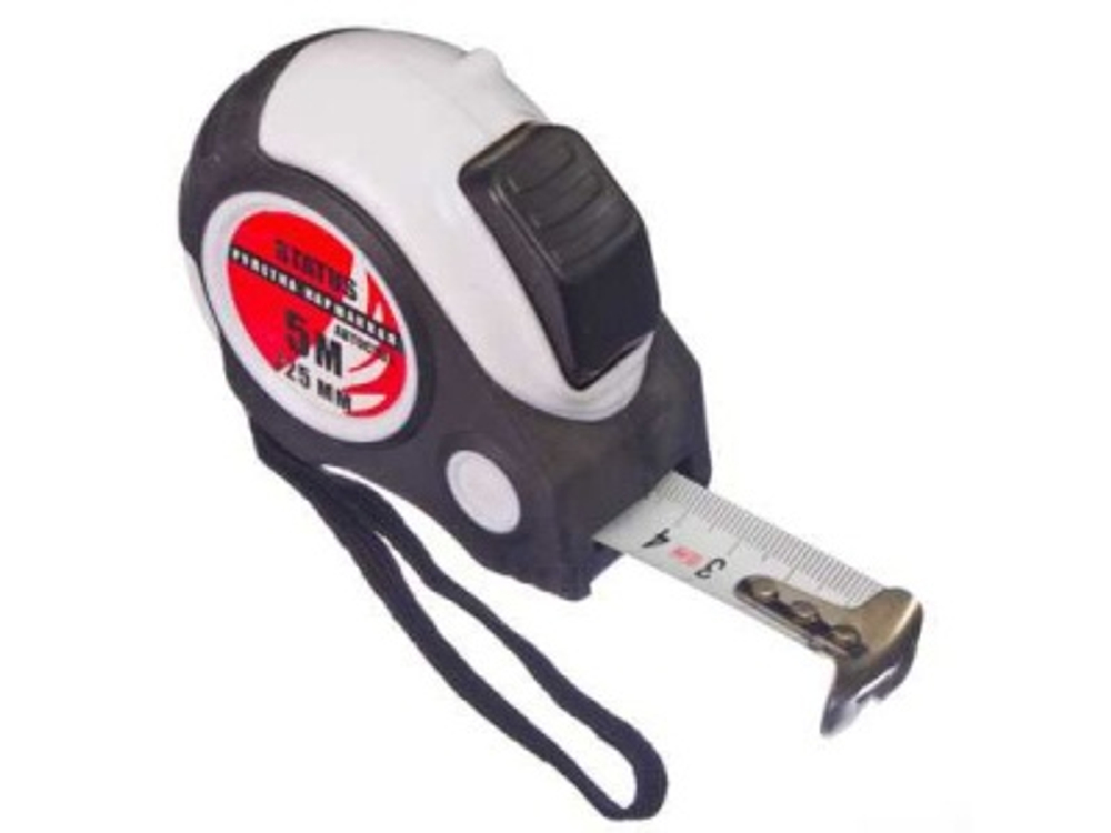 Рулетка 5м*25мм РОКОТ STATUS автостоп