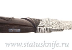 Нож охотничий Roger Bergh Sweden Damascus Fightingфотография - 7