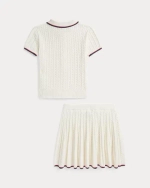 Жакет и юбка с вязкой «мини-косы» Ralph Lauren