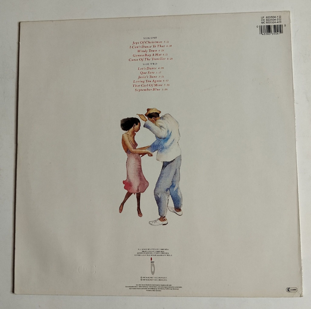 Винтажная виниловая пластинка LP Chris Rea Dancing With Strangers (Germany 1987)