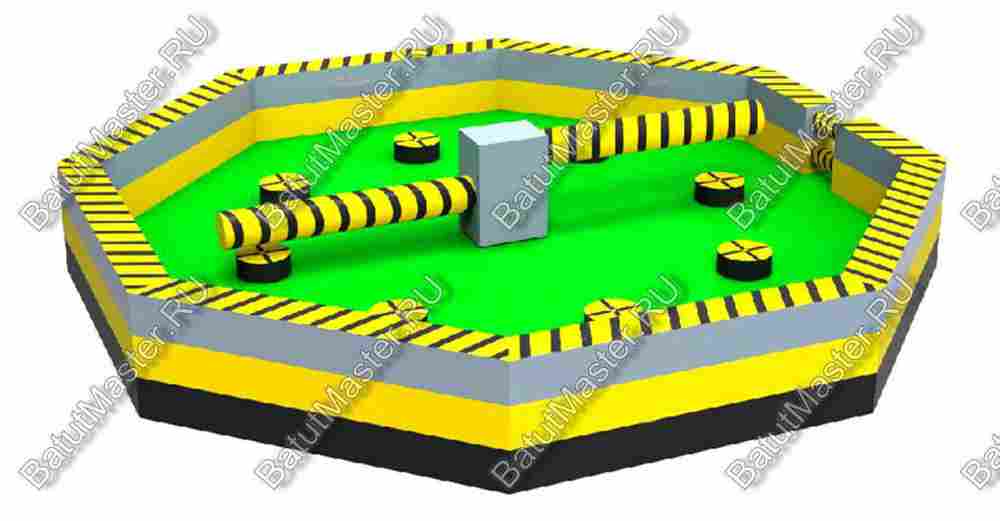 Батут для аттракциона "Увернись от палки" (Melt Down) 7*7*1.7