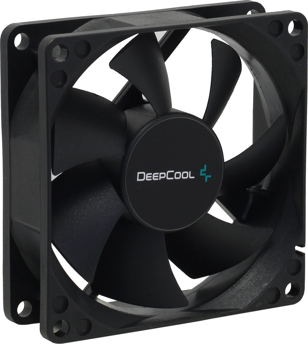 Вентилятор для корпуса 80x80x25mm DEEPCOOL &lt;DP-FDC-XF80&gt; XFAN 80 (2пин, 20.3дБ, 1800об/мин)