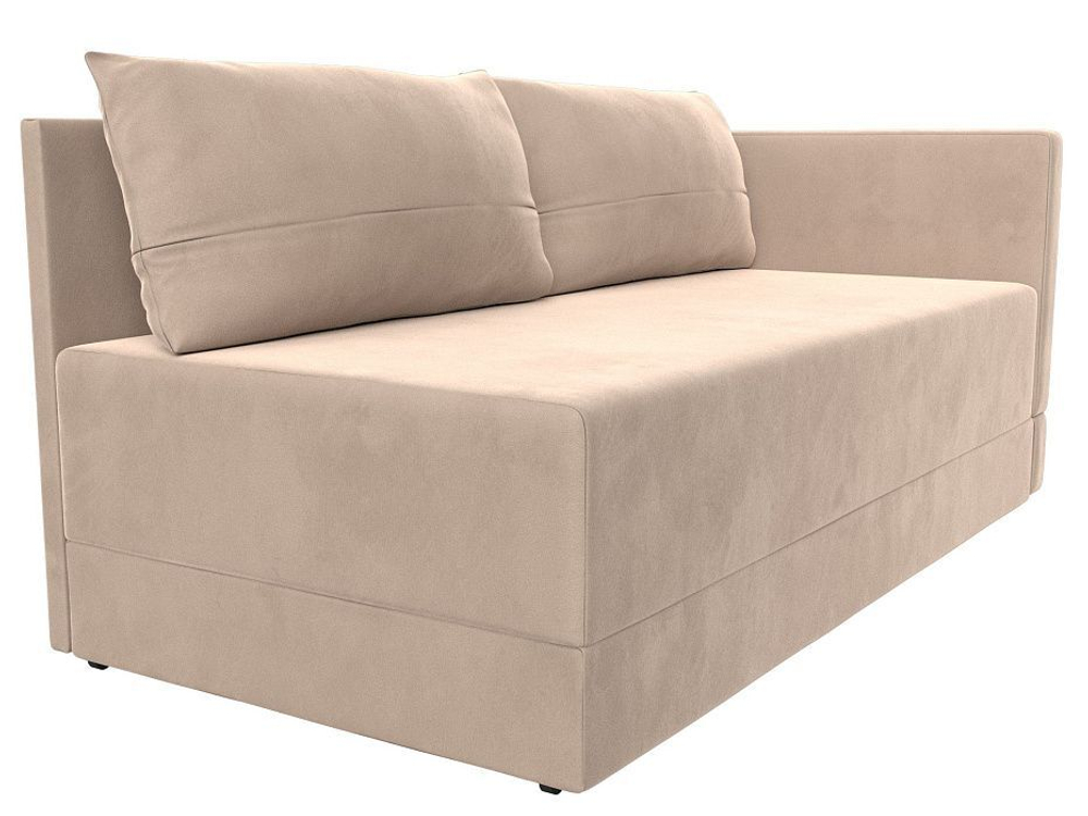 Кушетка Никас правая, Бежевый, Велюр, 118390