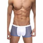 Трусы мужские боксеры синие в сеточку La Blinque LB15044