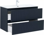 Тумба с раковиной Aquanet Джейн (Flat) 335431/254365 100 маренго