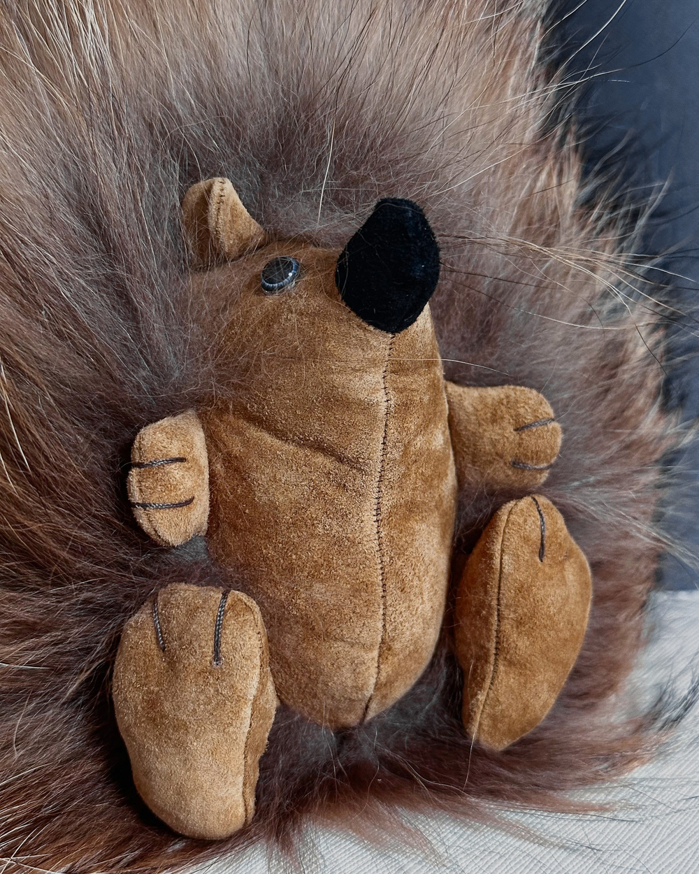 Ёжик Тофу (большой) мех енота