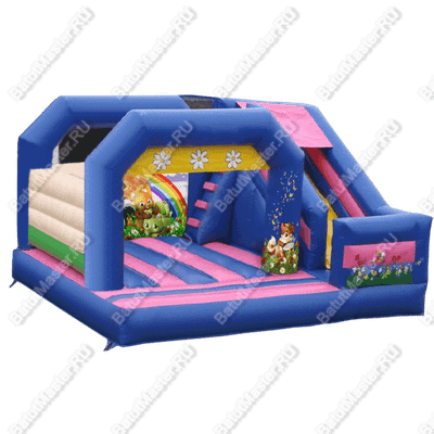 Коммерческий надувной батут "Кошка на прогулке"