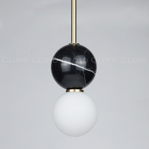 Подвесной светильник Cloyd AUSTA-C P1 / латунь - черн.мрамор (арт.11621)