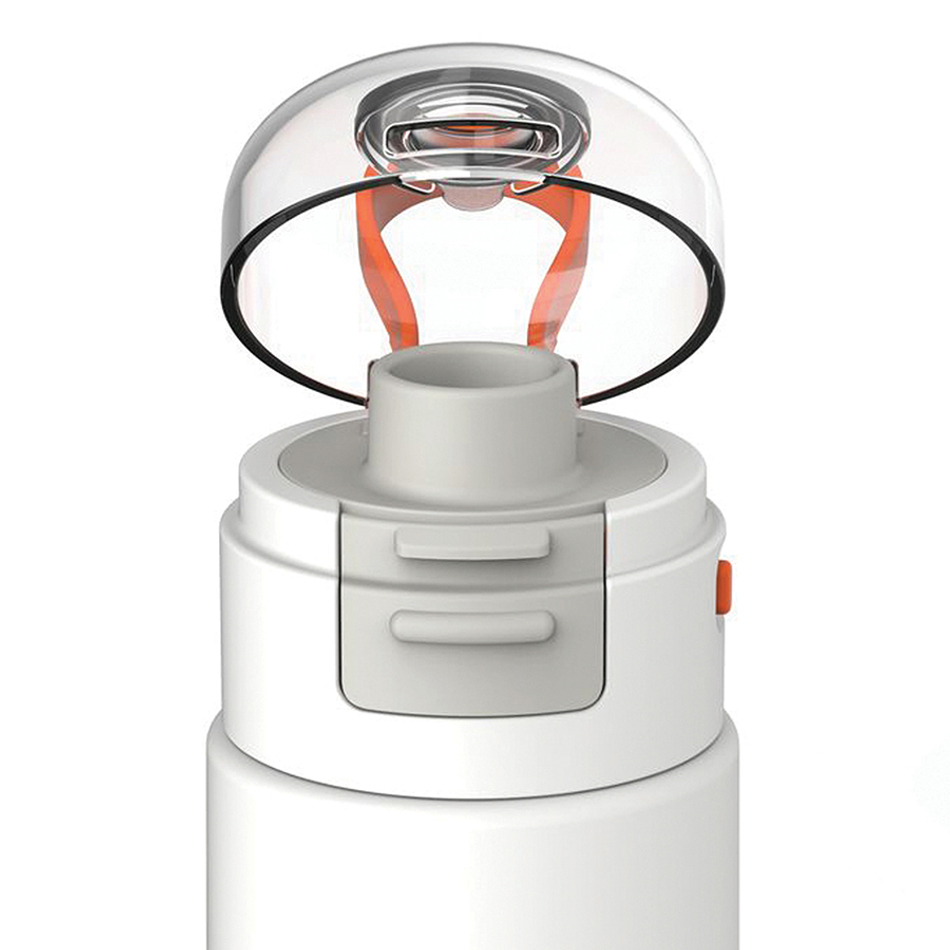 Термобутылка zoku flip top, 500 мл, белая