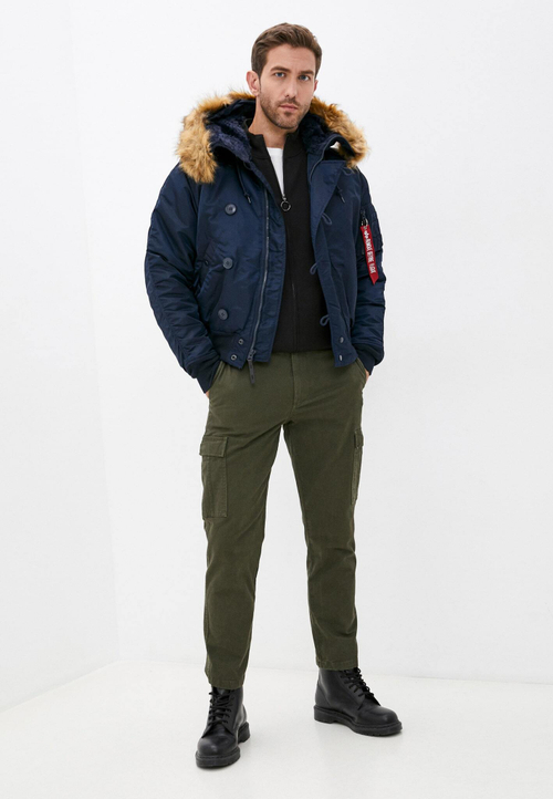 Куртка Мужская Alpha N-2B Flight Jacket (т.синяя - r.blue)