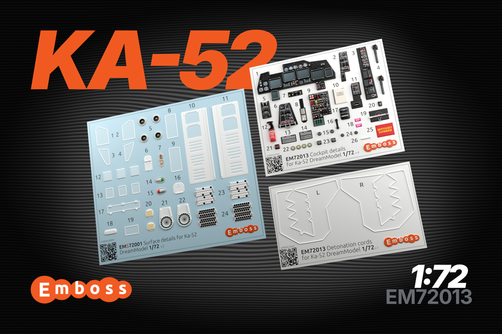 Ka-52 details set for DreamModel 1/72 (3D decal)