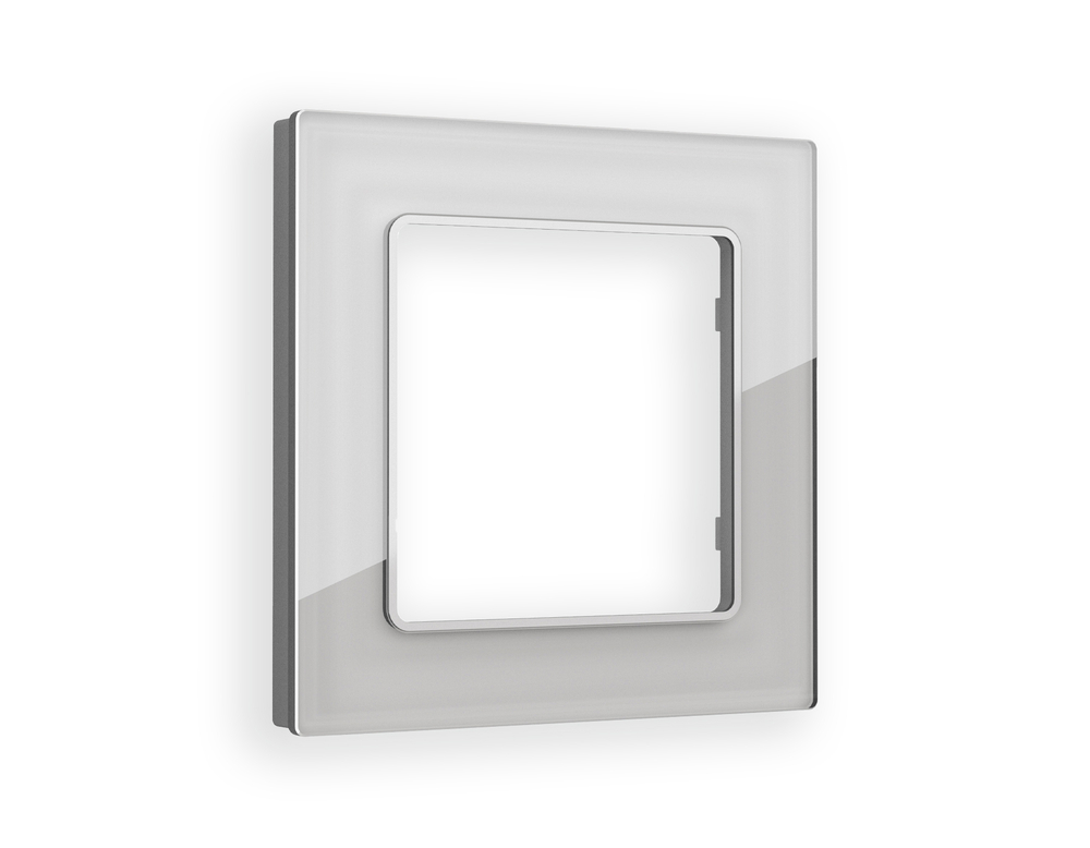 AF330401 Рамка ALFA Platos (Серебро Стекло органическое) 1-ая