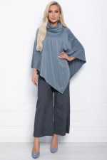 Пончо Арина (серое) Б11009 LT Collection