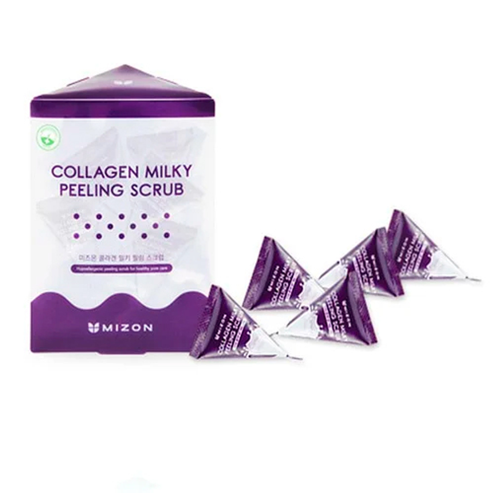 Mizon Collagen Milky Peeling Scrub пилинг-скраб молочный с коллагеном
