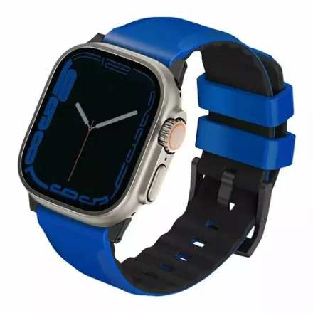 Ремешок Uniq 49/45/44/42мм Linus Airosoft Silicone Strap для Apple Watch Racing Blue (Синий)