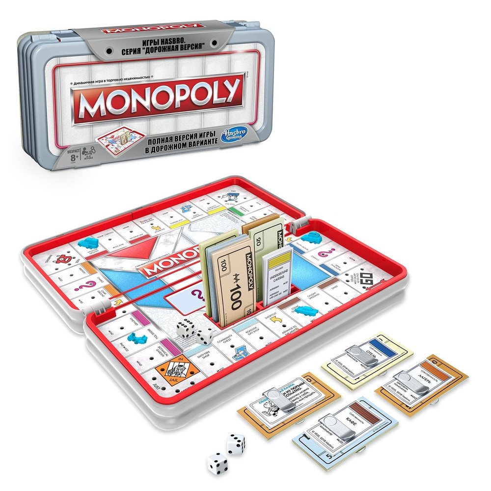 Hasbro: Игра настольная дорожная Монополия Роудтрип E5340 — Monopoly Roadtrip — Хасбро