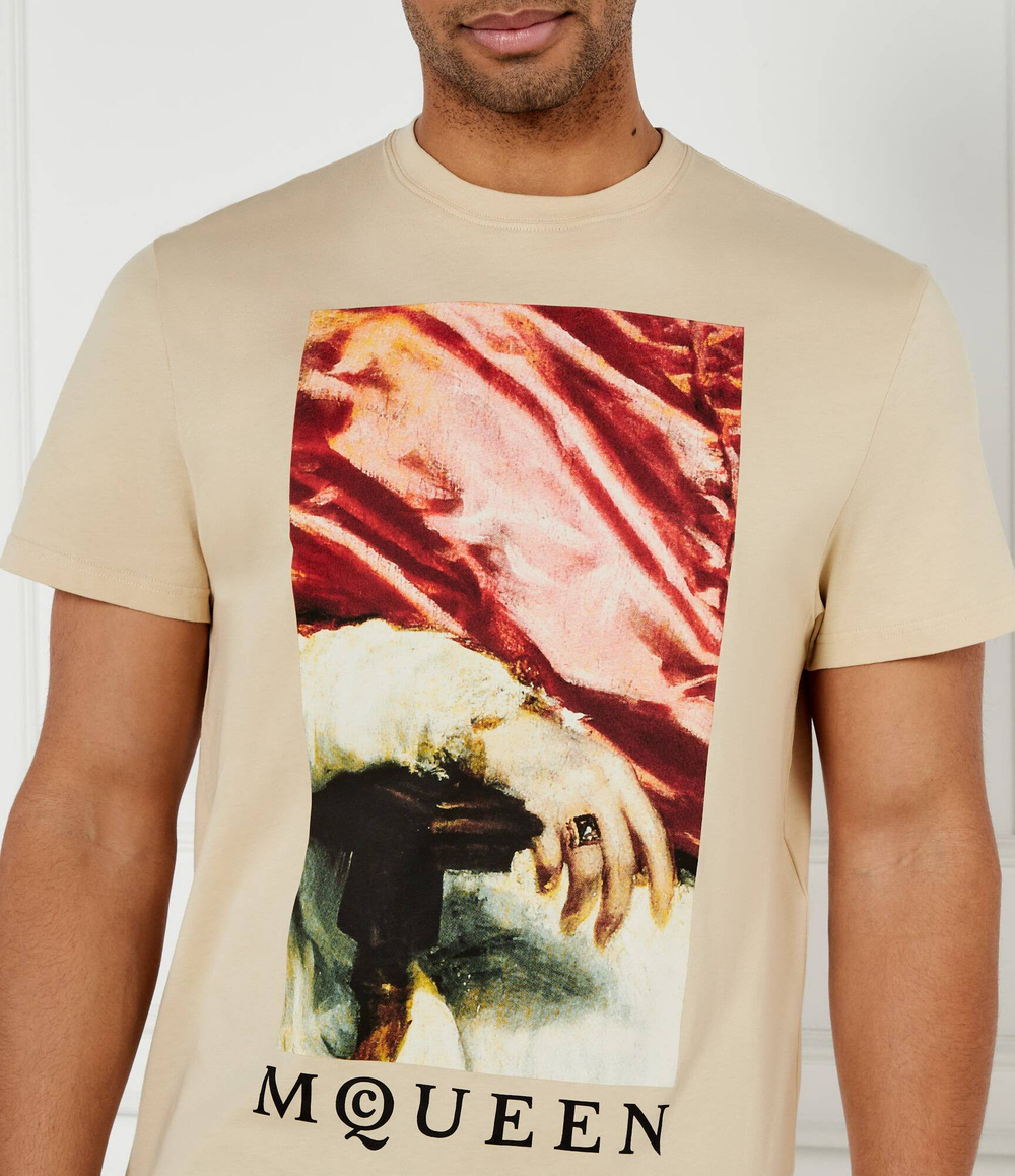 Футболка Alexander McQueen - бежевый(815011 QTADA)
