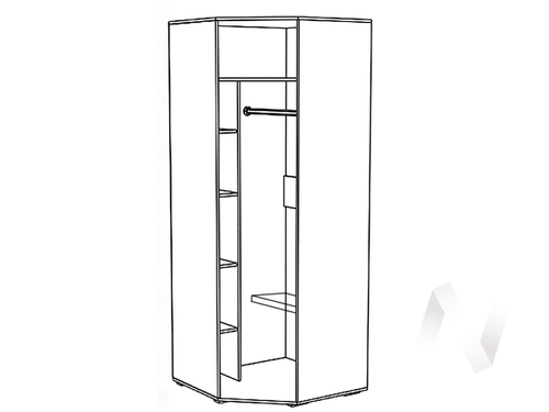 Шкаф угловой ЛШ-25 Спальня Ливорно (дуб сонома)