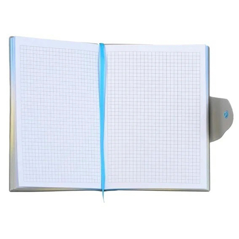 Записная книжка Basir на кнопке, формат А5, переплет из кожзама, 21*14.5 см, 80 листов, 4 цвета ассорти