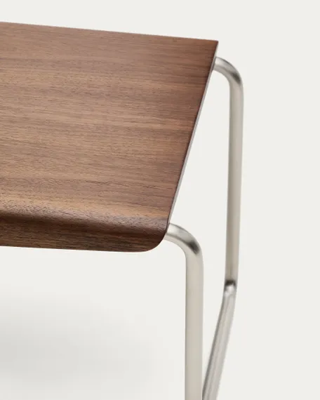 Скамья Tarsel 142х45 см, орех, сталь