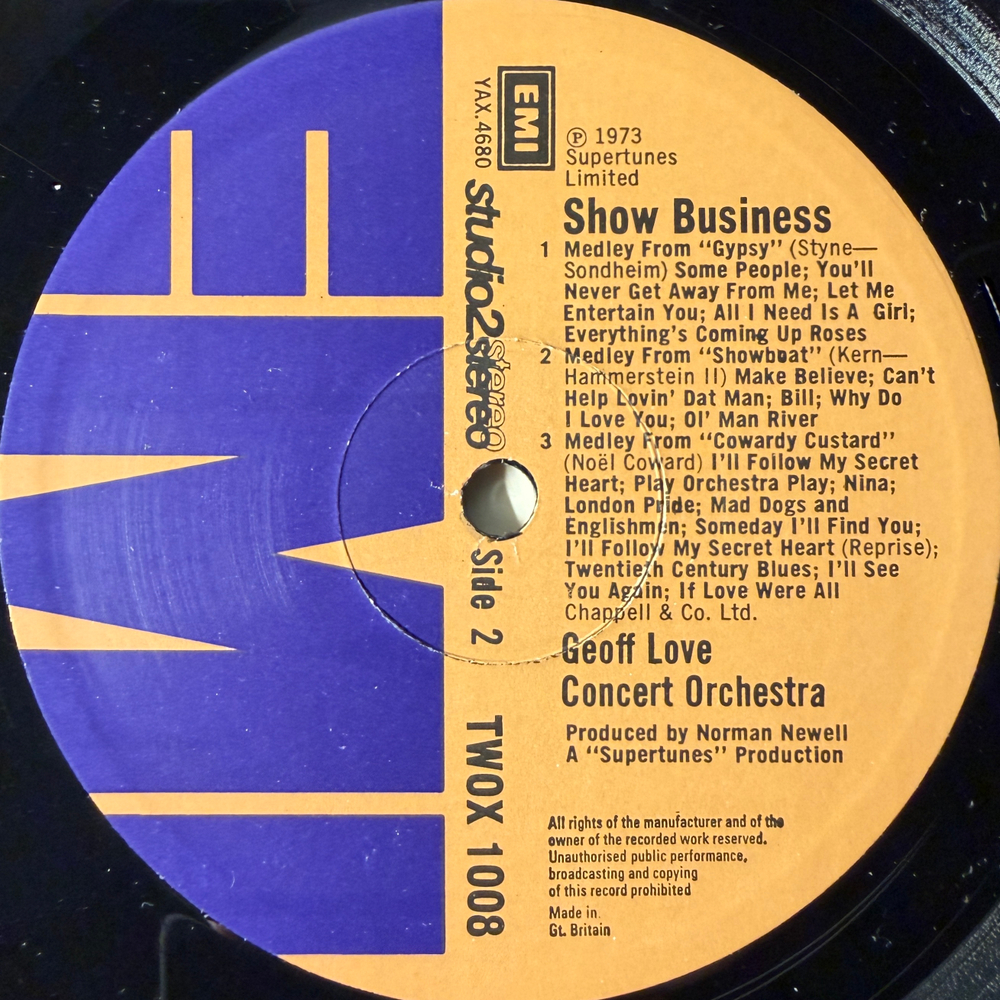 The Geoff Love Concert Orchestra ‎– In Showbusiness (Англия 1973г.) Promo