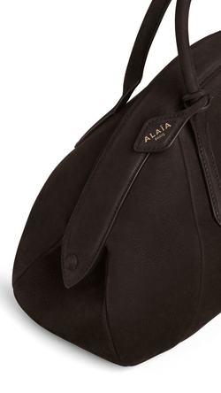 ALAÏA СУМКА С ВЕРХНЕЙ РУЧКОЙ ИЗ НУБУКА, ТЕМНО-КОРИЧНЕВЫЙ