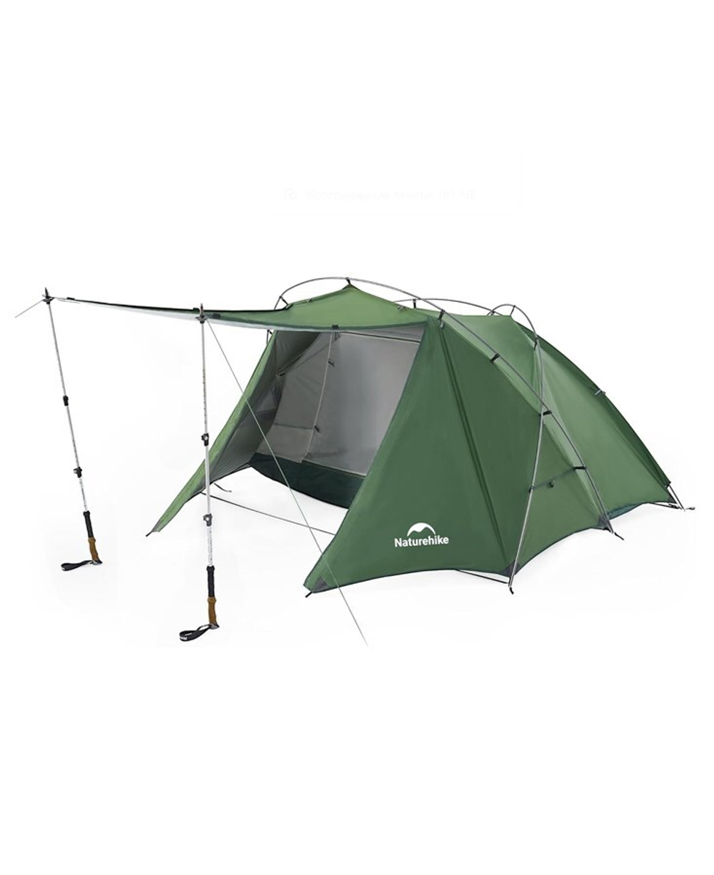 Палатка Naturehike Hillock 6, 2-местная, зеленая