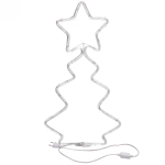 Фигура светодиодная, «Ёлка» дюралайт, 60*35 см, Белый (постоянное свечение)