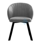 Стул DikLine 258 поворотный опоры чёрные