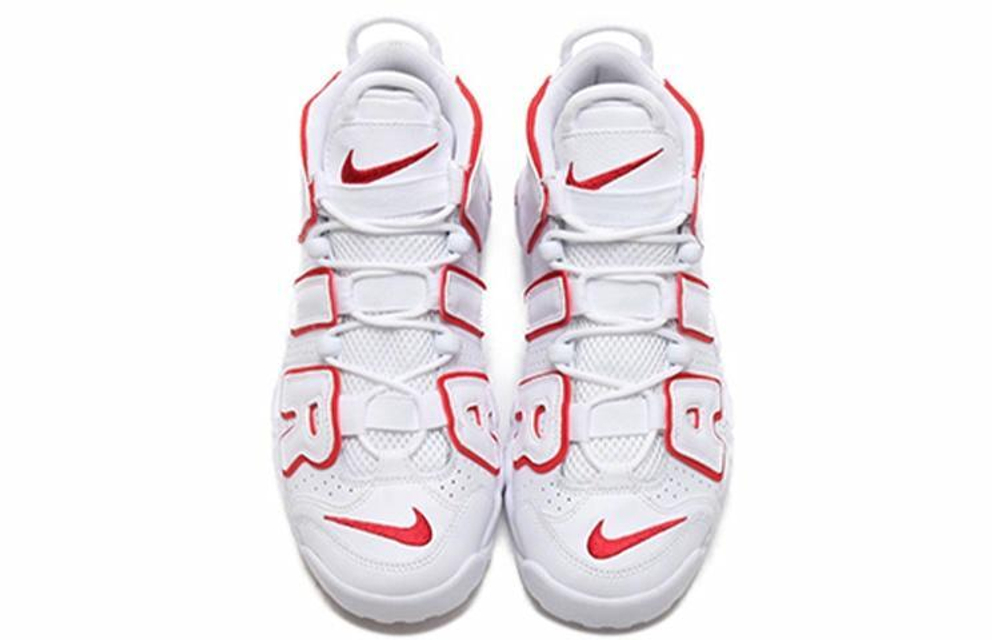 Кроссовки Nike Air More Uptempo White Varsity Red Outline" (Женская размерная сетка)