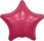 Шар (19''/48 см) Звезда, Viva Magenta, Сатин, 1 шт.