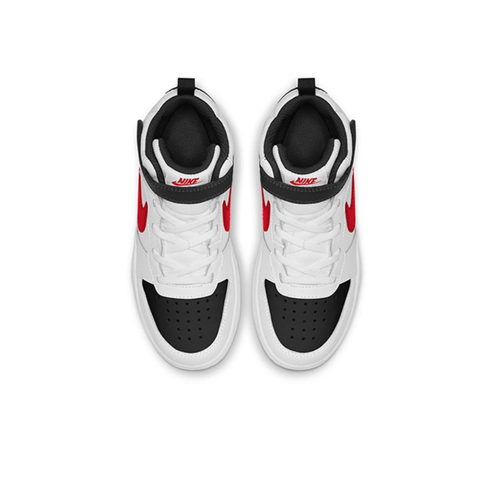 Детские кроссовки Nike Court Borough Mid 2 PSV 'White Black University Red' CD7783-110