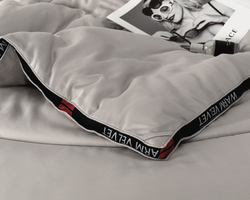 Одеяло-покрывало стёганое «Тёплое облако», цв. светло-серый, 200*230 см