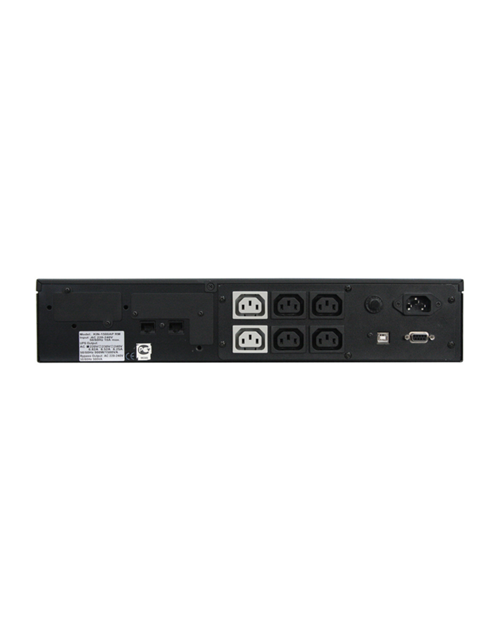 Powercom King Pro RM KIN-1200AP, LCD, 1200VA/960W, Rack mount 2U, 6*IEC320-C13 (2 surge & 4 batt), SNMP Slot, black (1152596)