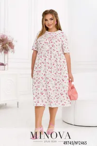 Платье 2465-белый Minova
